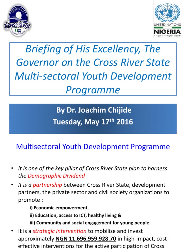 Briefing On The CRS Multi-Sectoral Youth Development Programme | PDF ...