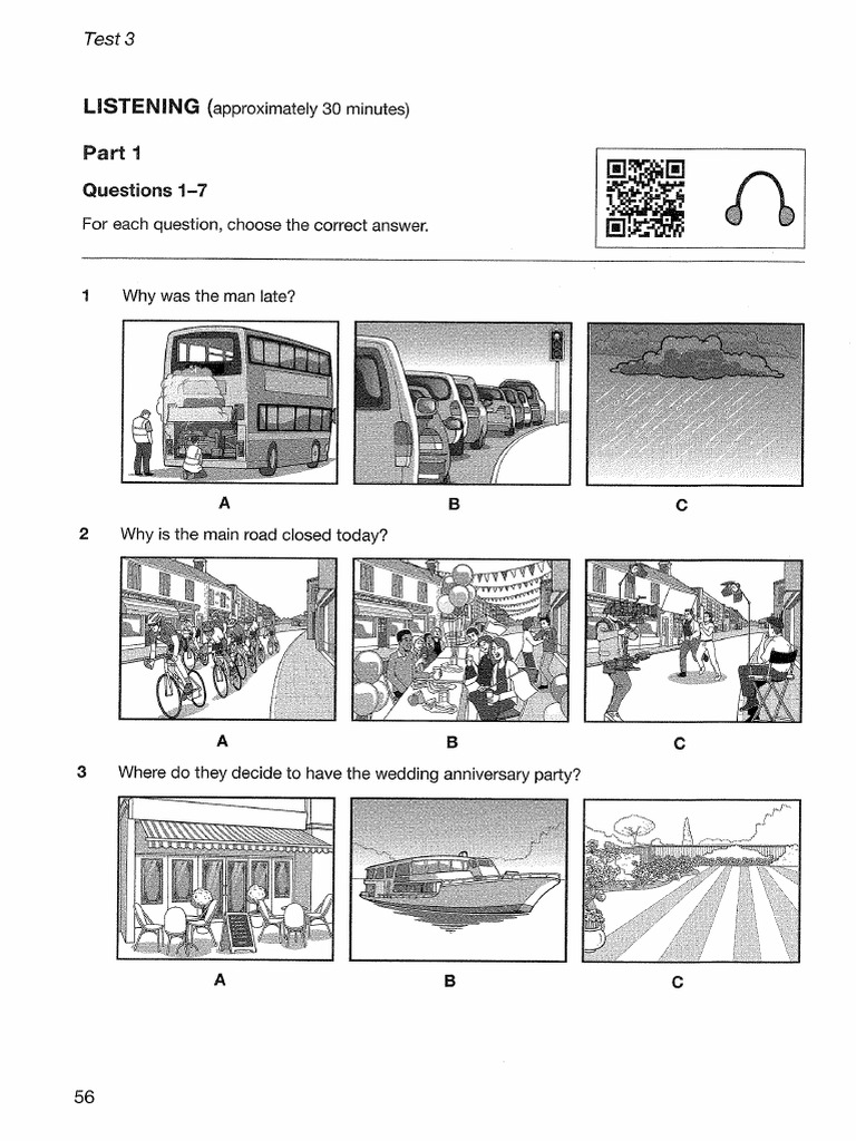 Pet B1 Preliminary 1 Authentic Practice Tests Test 3 Listening