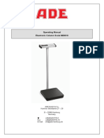 Operating Manual Electronic Column Scale M20610