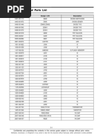 Electrical Part List PDF