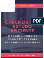 Checklist Do Estudo Eficiente PDF