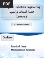 Lecture 3 Industrial Gases+ Ammonia 2019