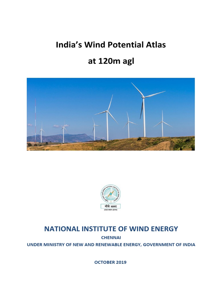 India's Wind Potential Atlas at 120m Agl PDF | PDF | Wind Power | Wound
