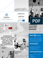 Pangea Master Degree: First Call For Applications