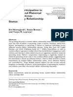 Fathers' Participation in Parenting and Maternal Parenting Stress: Variation by Relationship Status