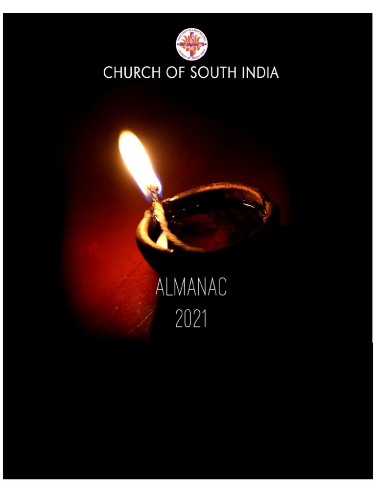 Church of South India Almanac 2021 PDF Grace In Christianity Jesus