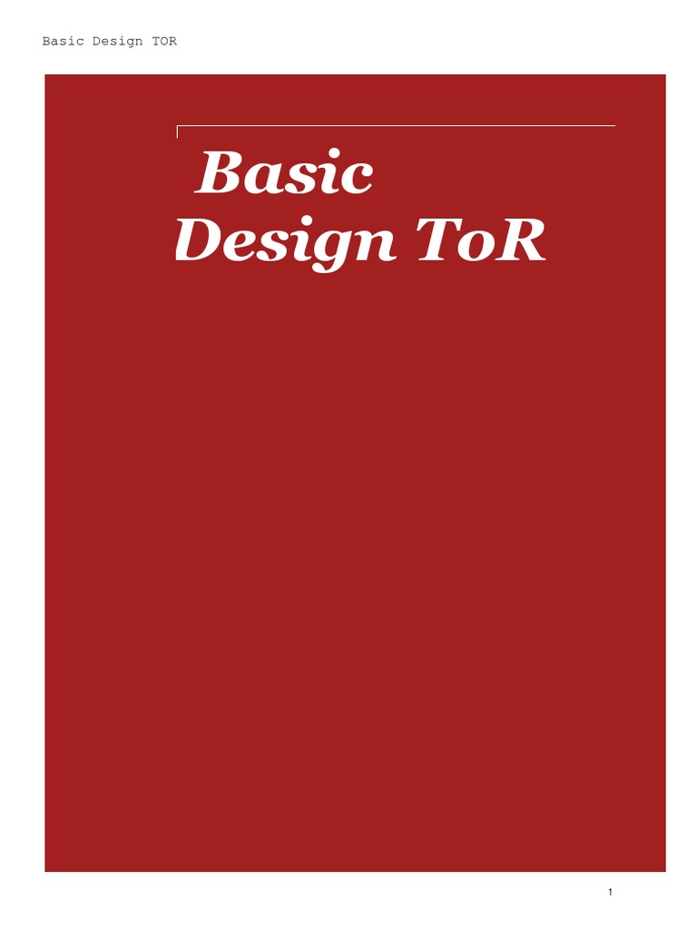 Basic Design TOR for Hydropower Projects | PDF | Spillway | Dam