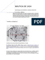 A CARTA NÁUTICA DE 1424.ESTUDO ANALÍTICO