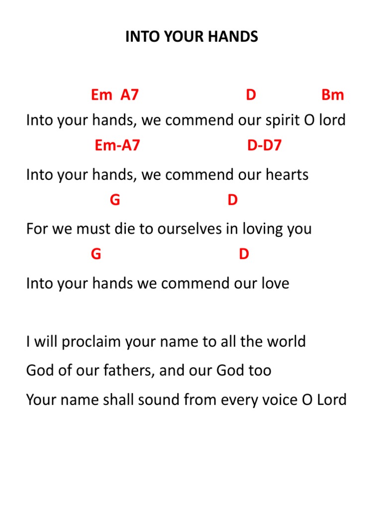 Into Your Hands Pdf Pdf