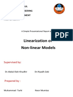 Linearization of Non-Linear Models: Supervised by