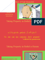 Taking Property in Bathil is Haram