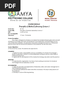 PMLS 1 Module 1