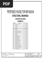 Proposed House For MR Nadun: Structural Drawings