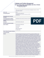 Financial Markets and Portfolio Management