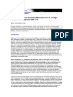 Liberal, Imperial, and Economic Motivation of U.S. Foreign Policy in The Philippines 1898-1946