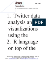 Twitter Data Analysis and Visualizations Using The R Language On Top of The Hadoop Platform