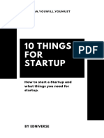 10 Things FOR Startup: How To Start A Startup and What Things You Need For Startup