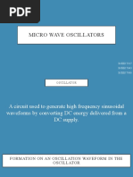 Micro Wave Oscillators