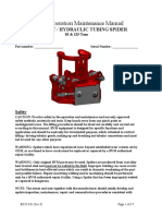 BVM Corporation Maintenance Manual: Pneumatic / Hydraulic Tubing Spider