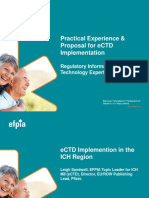 Practical Experience & Proposal For eCTD Implementation: Regulatory Information and & Technology Expert Group