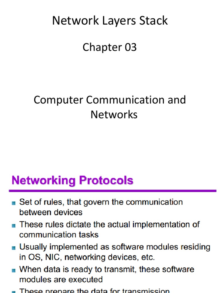 Network Layers in Computer Networks | PDF | Technology & Engineering