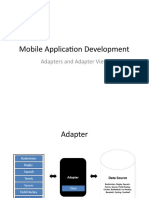 Mobile Application Development: Adapters and Adapter Views