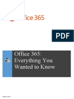 Office 365 - Everything You Wanted To Know - Onwards