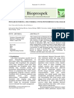Bioprospek: Pengaruh Formula Obat Herbal Untuk Penyembuhan Luka Bakar