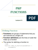 PHP Functions Lecture