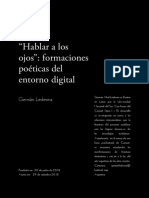 Formaciones poéticas del entorno digital