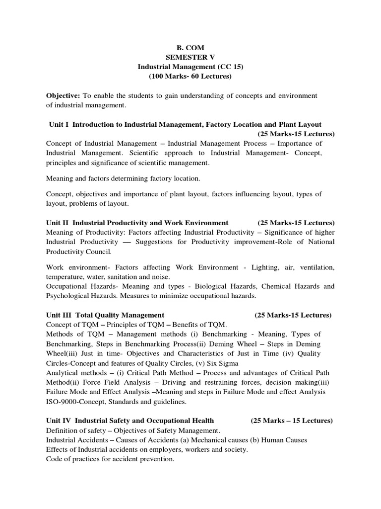 B.Com Semester V Subjects Overview | PDF | Reserve Bank Of India ...