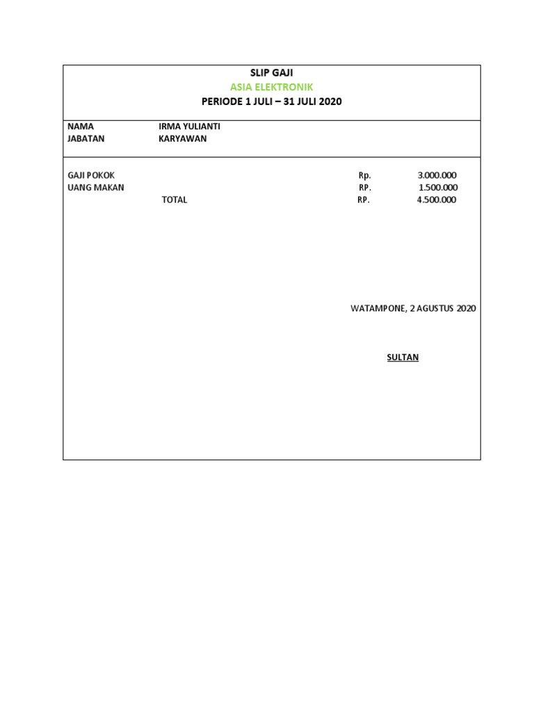 Slip Gaji PDF