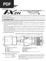 User'S Guide: FX - 1Hc Special Function Block