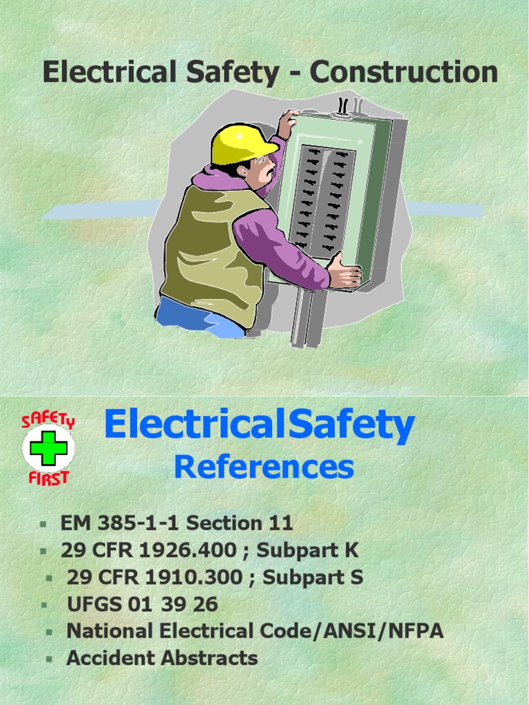 Electrical Safety Guidelines for Construction | PDF | Electrical Wiring ...
