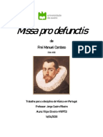 Missa Pro Defunctis: de Frei Manuel Cardoso