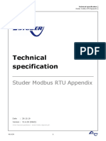 Technical Specification Studer Modbus RTU Appendix V1.6.20