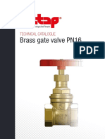 Brass Gate Valve PN16: Technical Catalogue