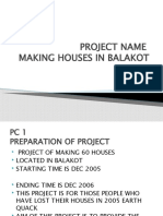 Project Name Making Houses in Balakot