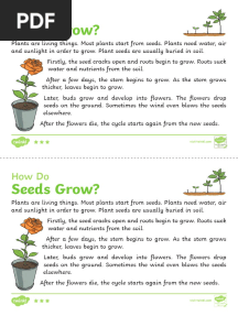 Au L 607 How Do Seeds Grow Explanation Writing Sample - Ver - 1 PDF
