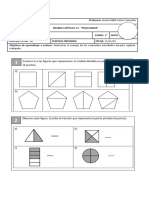 Prueba 3º Básico Capítulo 11 FRACCIONES 