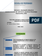 Capital intelectual y  desempeño laboral en  establecimientos  de  salud de la  provincia Churcampa-Huancavelica, 2015