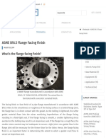 ASME B16 5 Flange Facing Finish