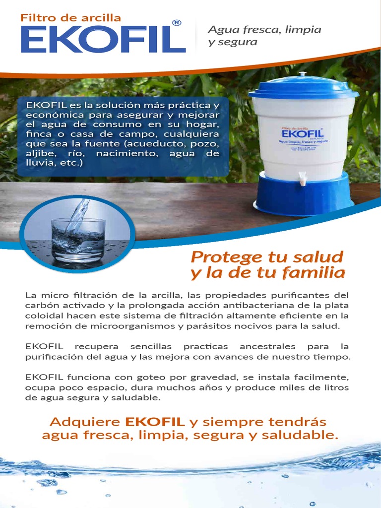 Ekofil Filtro PlantillaCP | PDF | Colombia | Agua