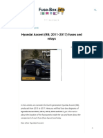 Fuse Box Diagram Hyundai Accent (RB 2011-2017)