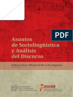 Asuntos de Sociolingüística y Análisis Del Discurso 2017 PDF