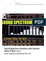 Sound Spectrum Visualizer With Arduino Nano 33 BLE - Arduino Project Hub