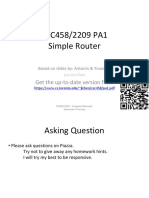 CSC458 PA1 Simple Router Overview