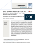 Endoscopia: Ectasia Vascular Gástrica Antral: Reporte de Un Caso