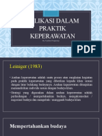 Aplikasi Dalam Praktik Keperawatan