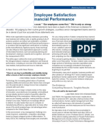 The Effects of Employee Satisfaction On Company Financial Performance